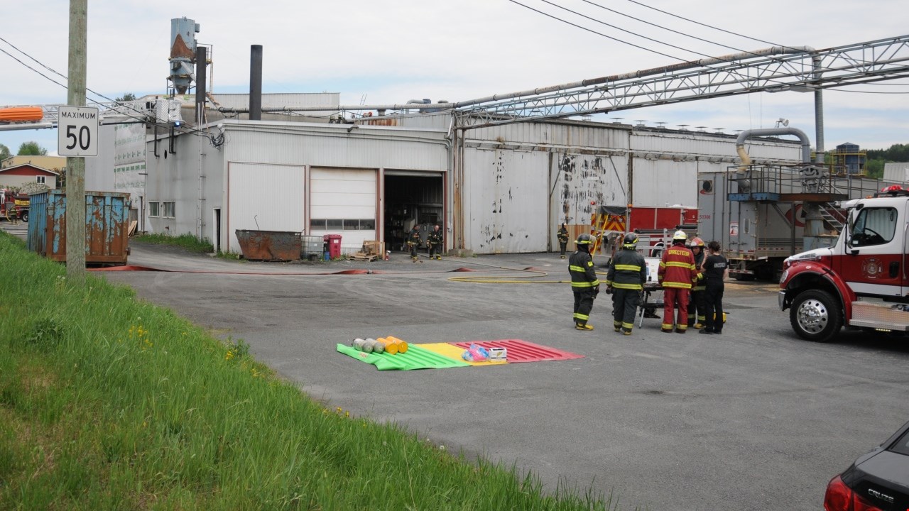 Incendie à l'usine Matra de Saint-Georges