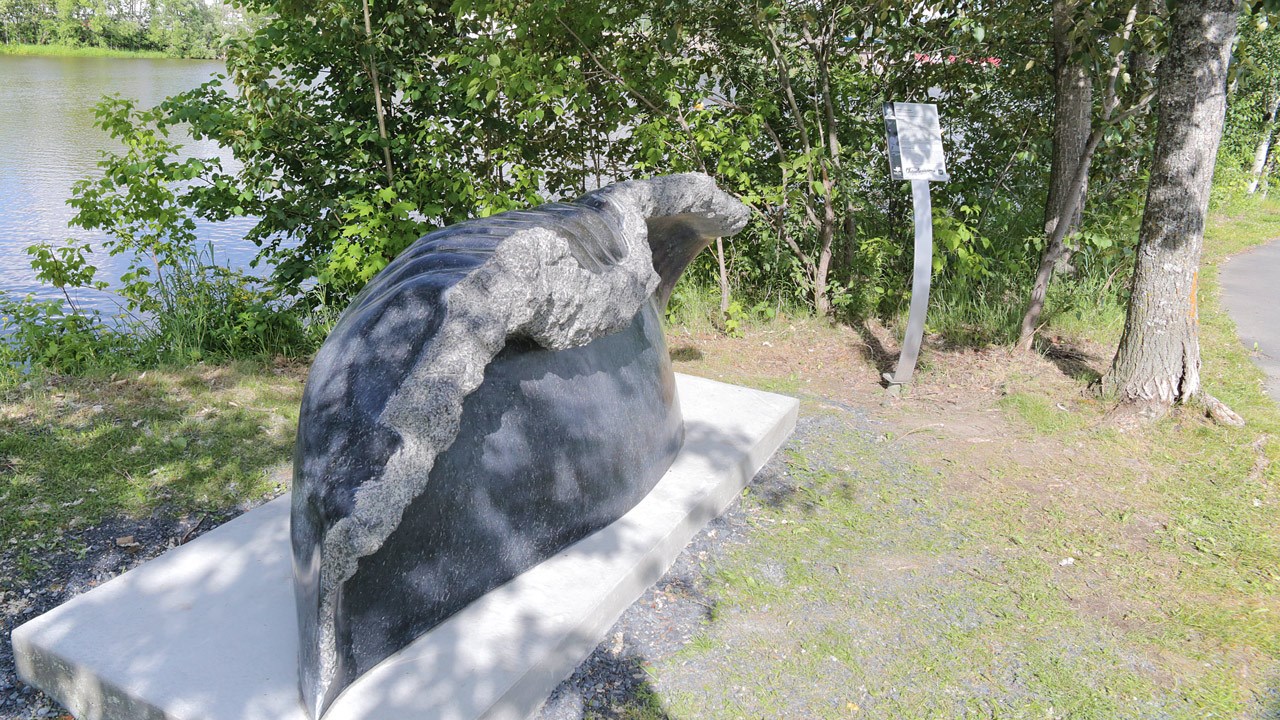 La grande vague de l'artiste André Lapointe.