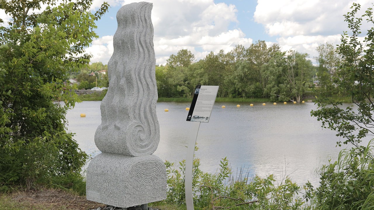 La cascade de vie de l'artiste Sylvie Koechlin.