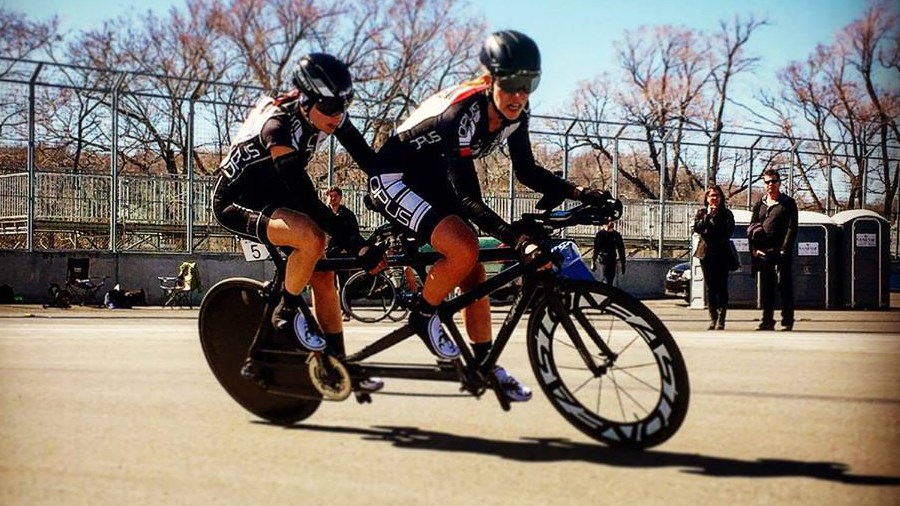 La cycliste Véronique Labonté termine troisième en tandem au Championnat canadien 