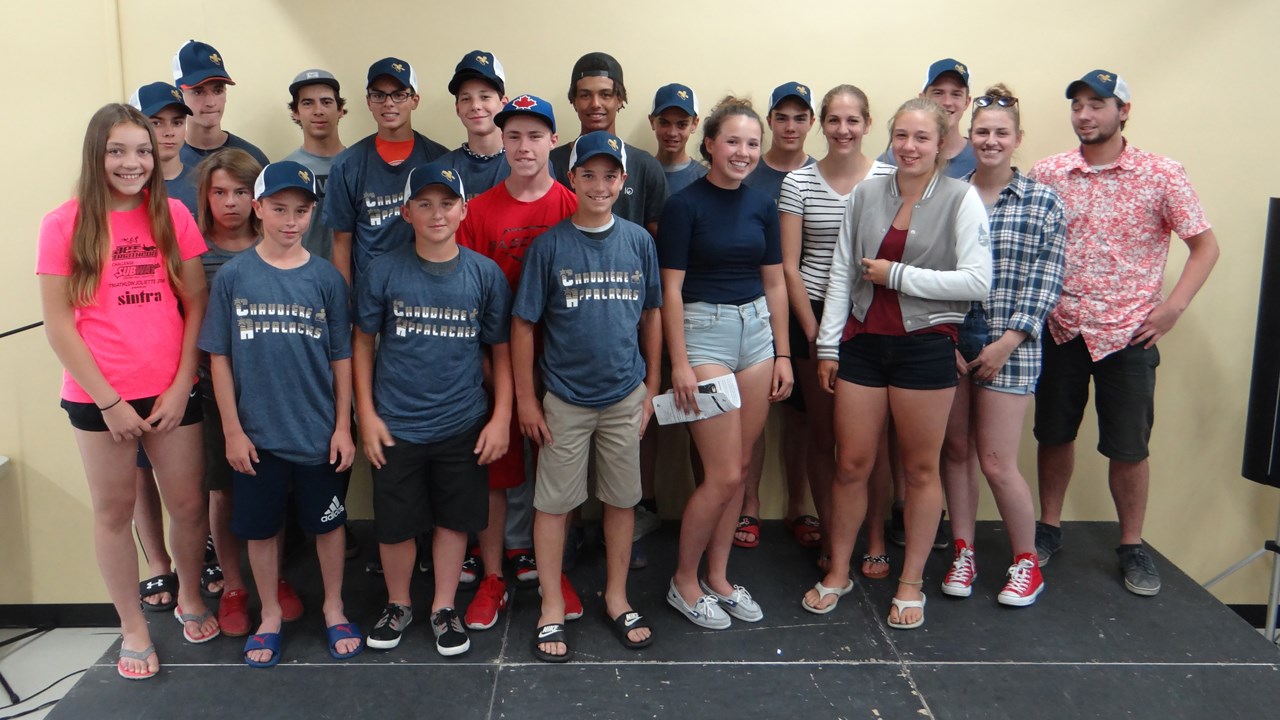 Les athlètes de la MRC Nouvelle-Beauce.