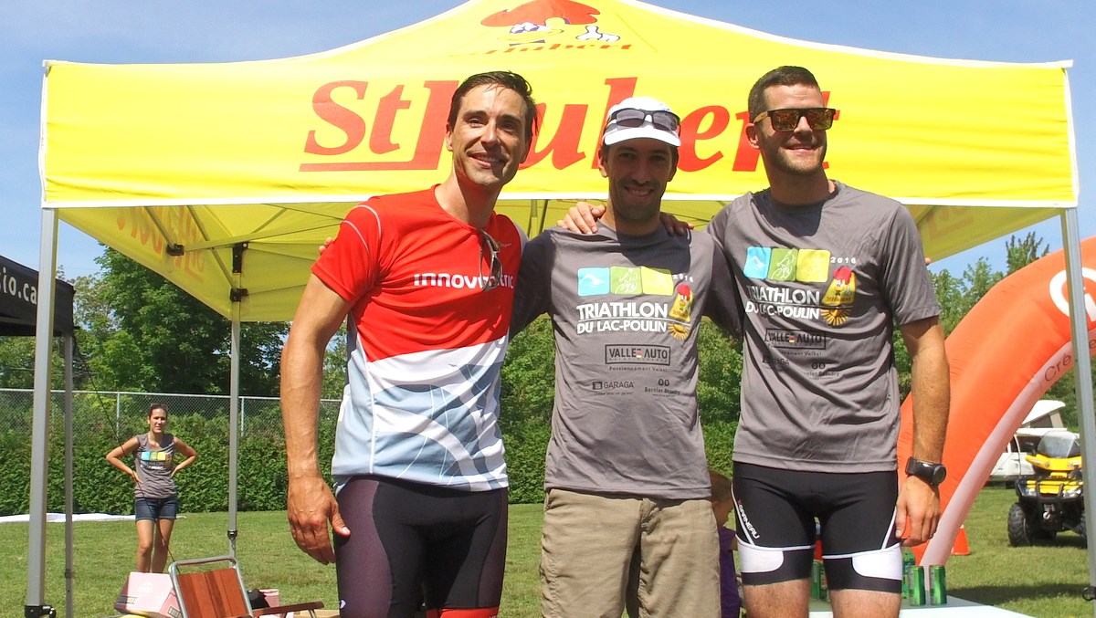 Olivier Desmeules-Roy de Trois-Rivières en 1:12:29
Louis-Jérôme Doyon de Québec en 1:12:57
Nicolas Montminy de St-Apollinaire en 1:13:02