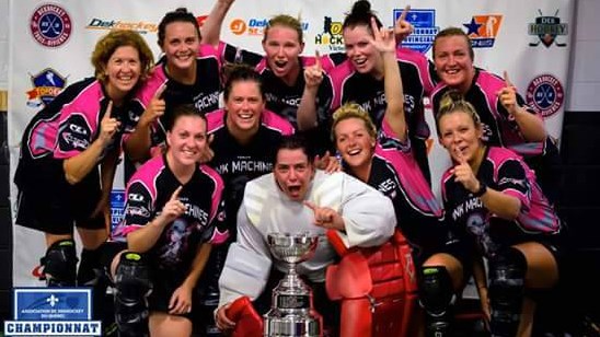 Les PinkMachines de Saint-Georges remportent le championnat provincial de DekHockey dans la catégorie F5