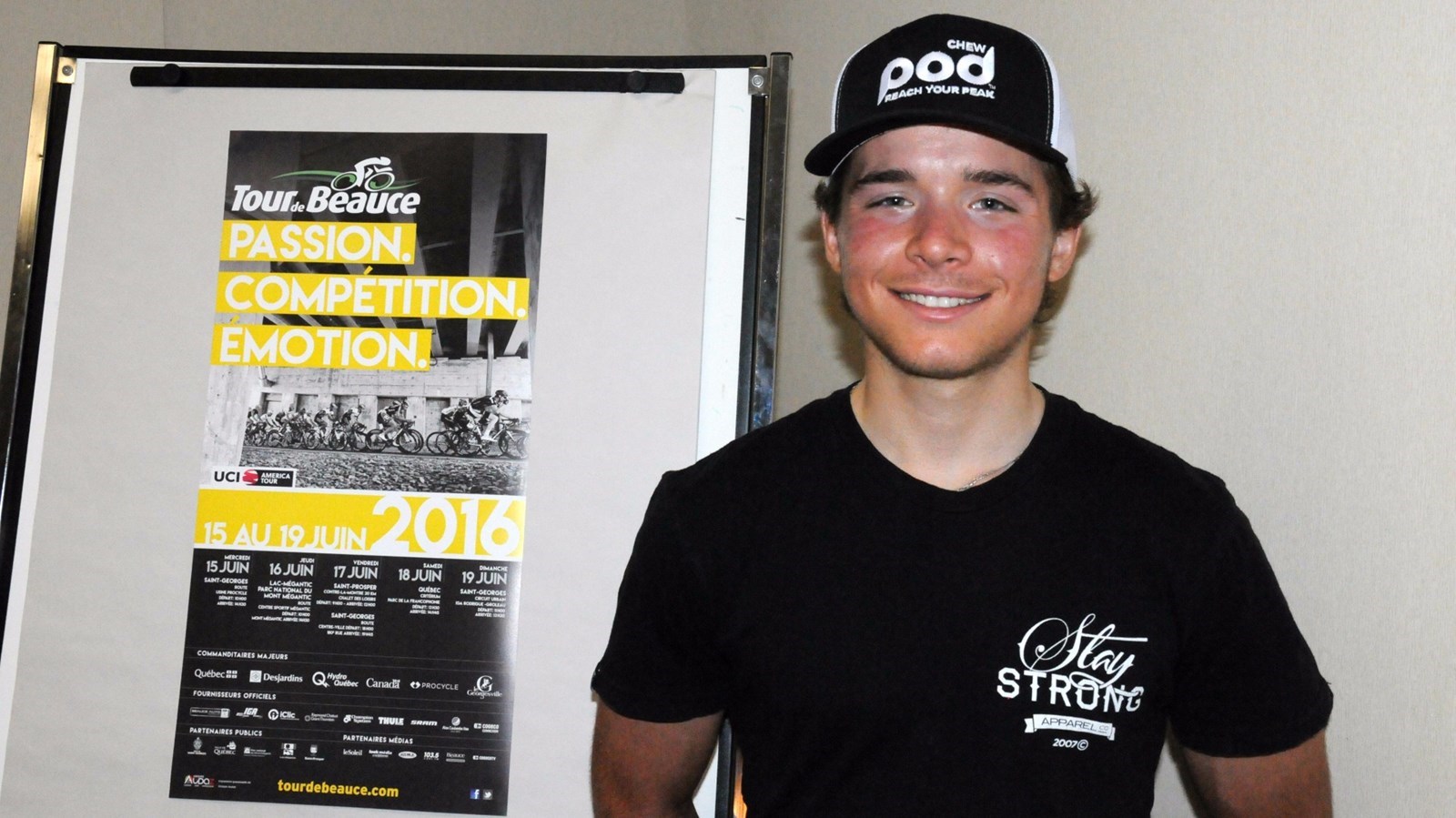 David Drouin est fier d'avoir affronté les meilleurs cyclistes au monde