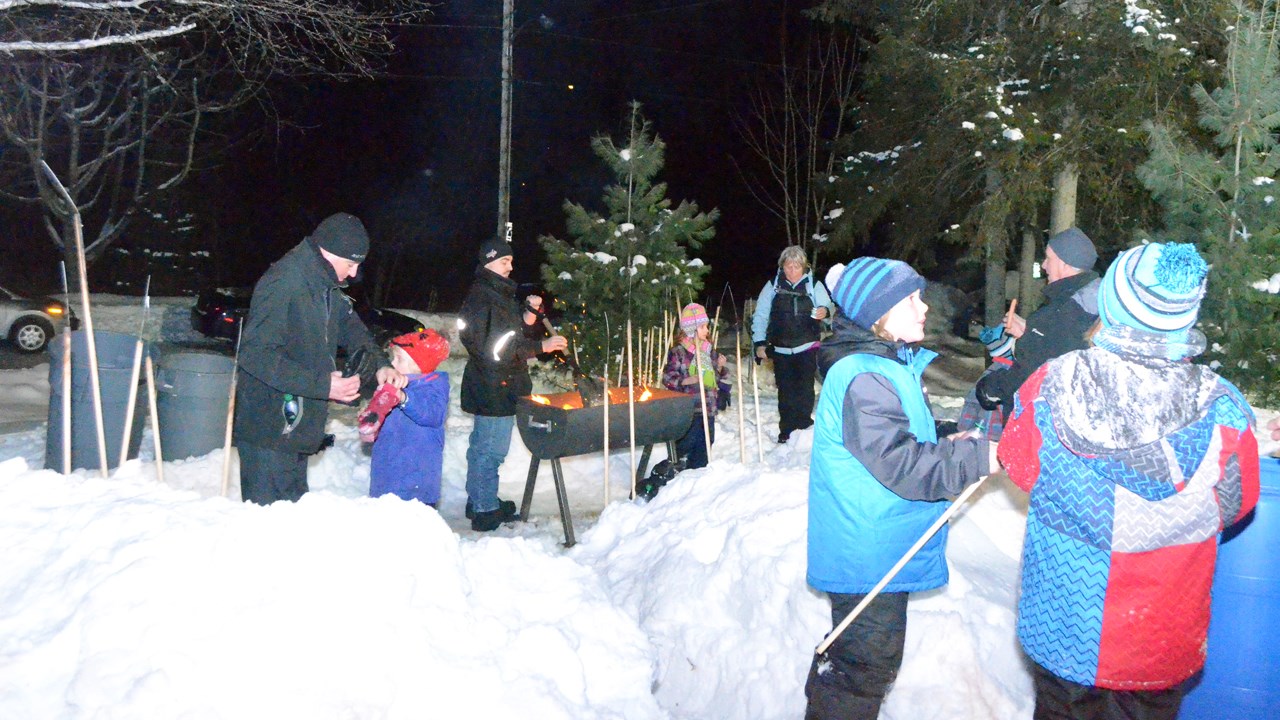 Record de participation à la « Soirée de la raquette » de Saint-Georges