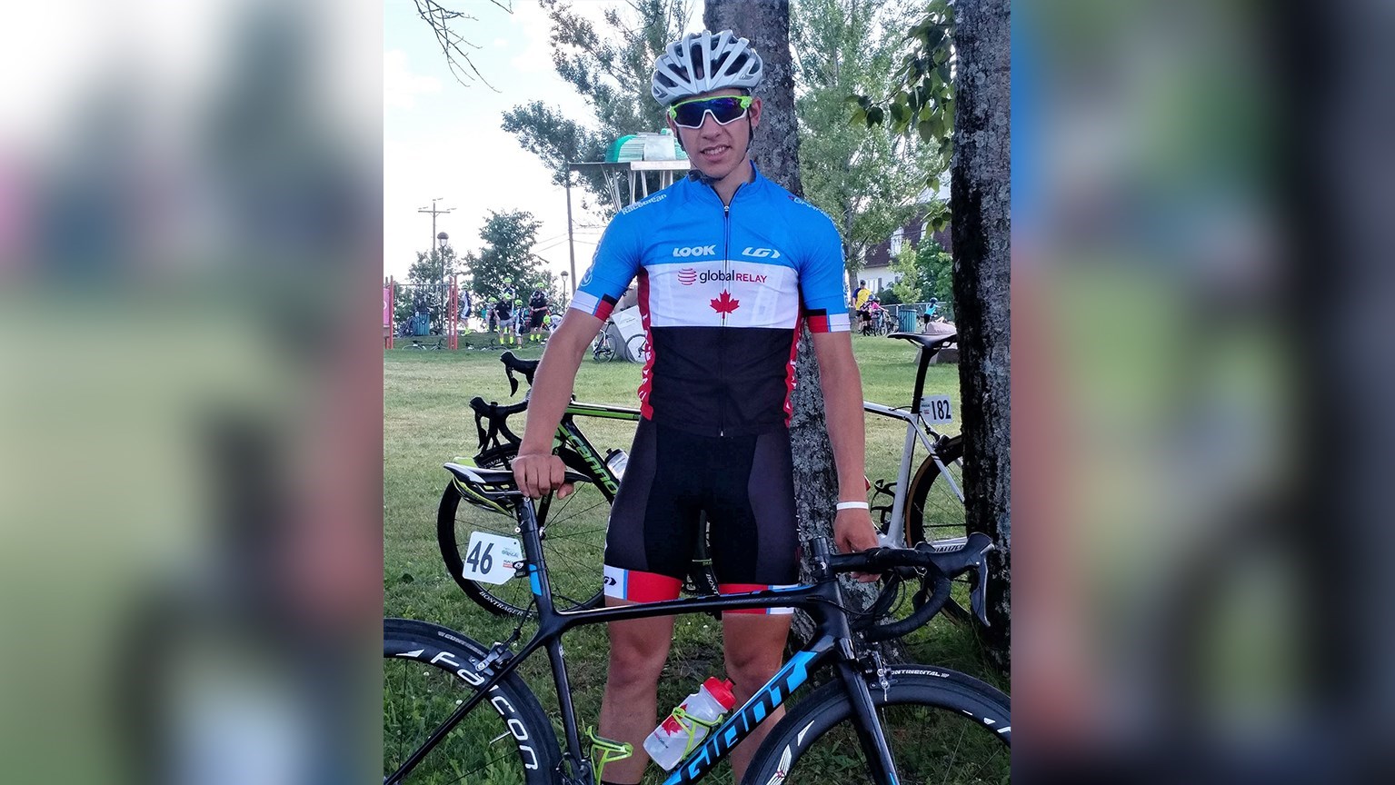 Le cycliste beauceron Guillaume Davidson lors de la 49e édition du Tour de l'Abitibi, qui s'est déroulé du 17 au 23 juillet 2017 à Amos.