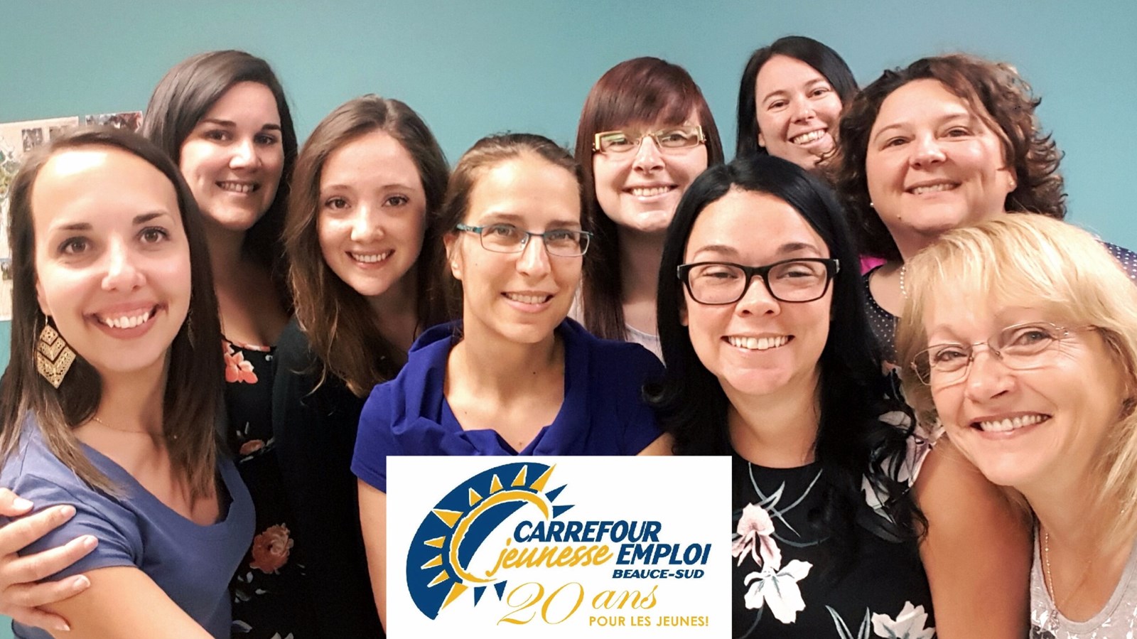 L'équipe du Carrefour jeunesse emploi de Beauce-Sud. 