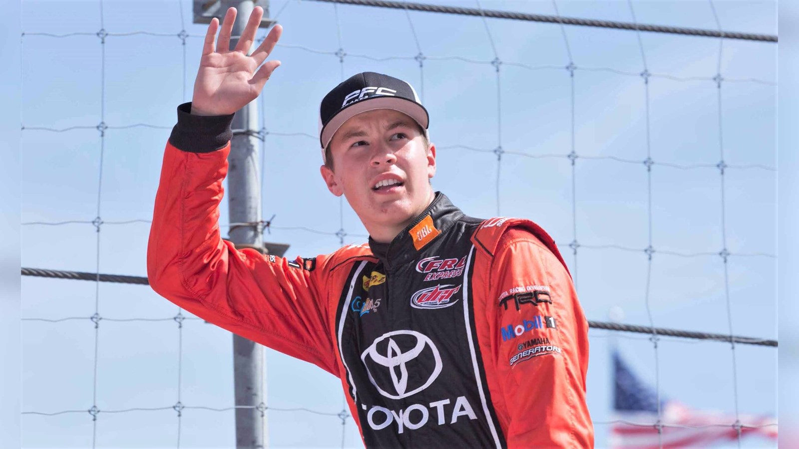 Le pilote joselois Raphaël Lessard, pilote de la Toyota Camry #99, sur la piste du Nashville Speedway lors du dimanche 1er octobre 2017.