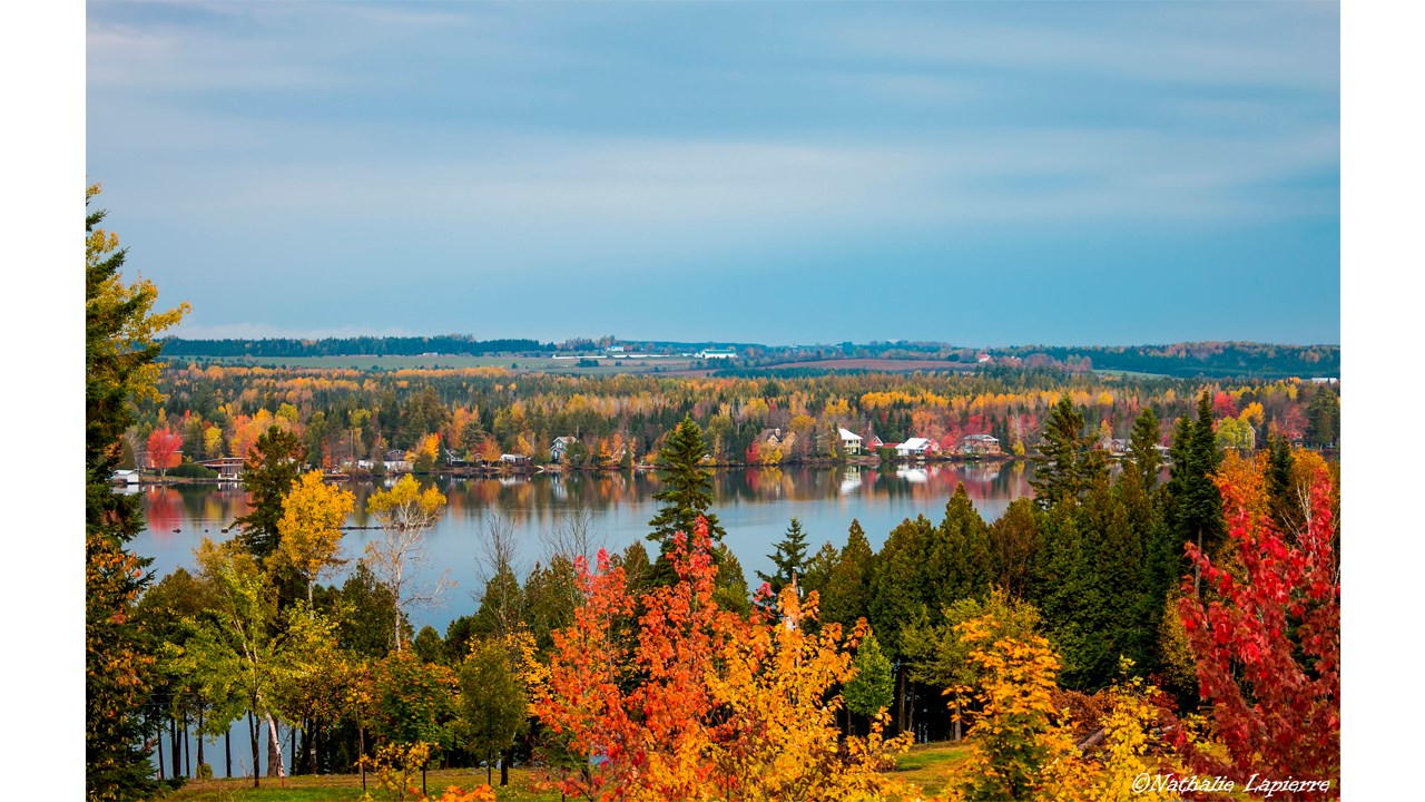 Vue du lac Fortin de Saint-Victor