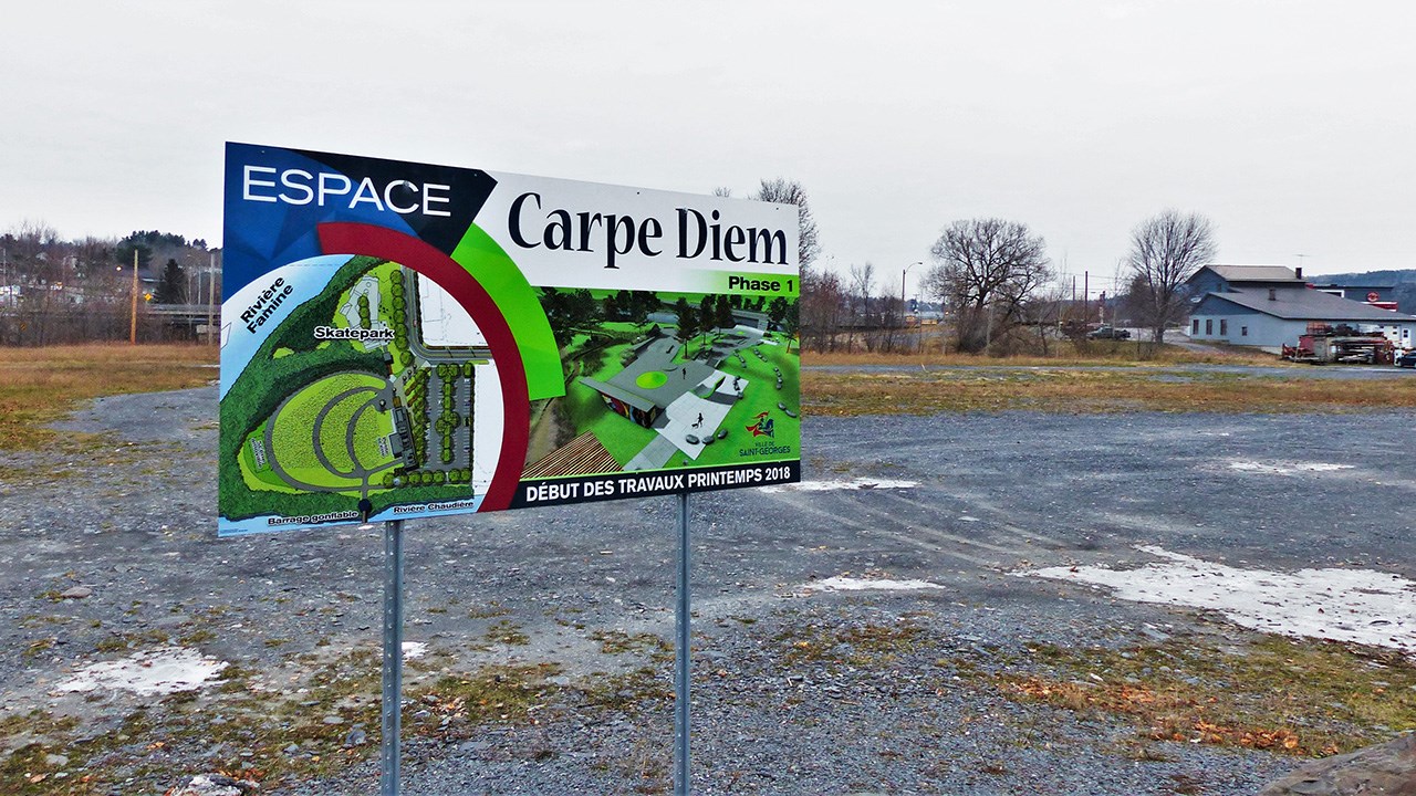 Nouvelle étape dans l’aménagement de l’espace Carpe Diem à St-Georges