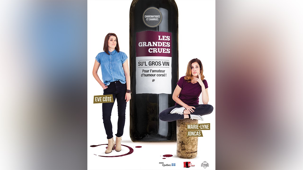Les Grandes Crues Marie-Lyne Joncas et Ève Côté présenteront, en supplémentaire, leur spectacle intitulé «S'ul gros vin » lors du samedi 19 mai 2018 à la salle Alphonse-Desjardins du Cégep Beauce-Appalaches de Saint-Georges.