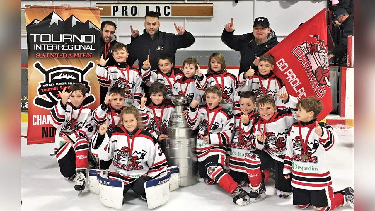 Les Castors Novice A de Pro-Lac ont remporté Saint-Damien.