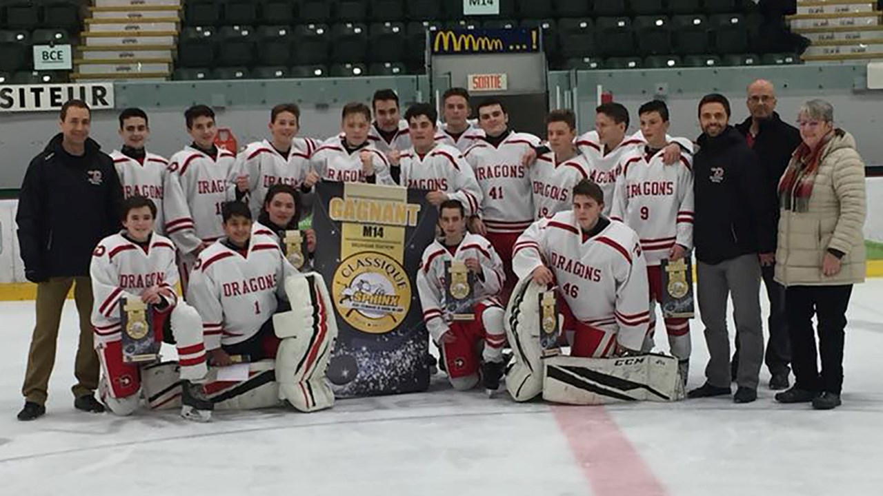 Les Dragons cadets remportent le premier tournoi de la Polyvalente Saint-Georges