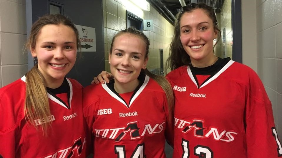 Emmy Fecteau, Audrey-Ann Rodrigue et Rosalie Bégin-Cyr