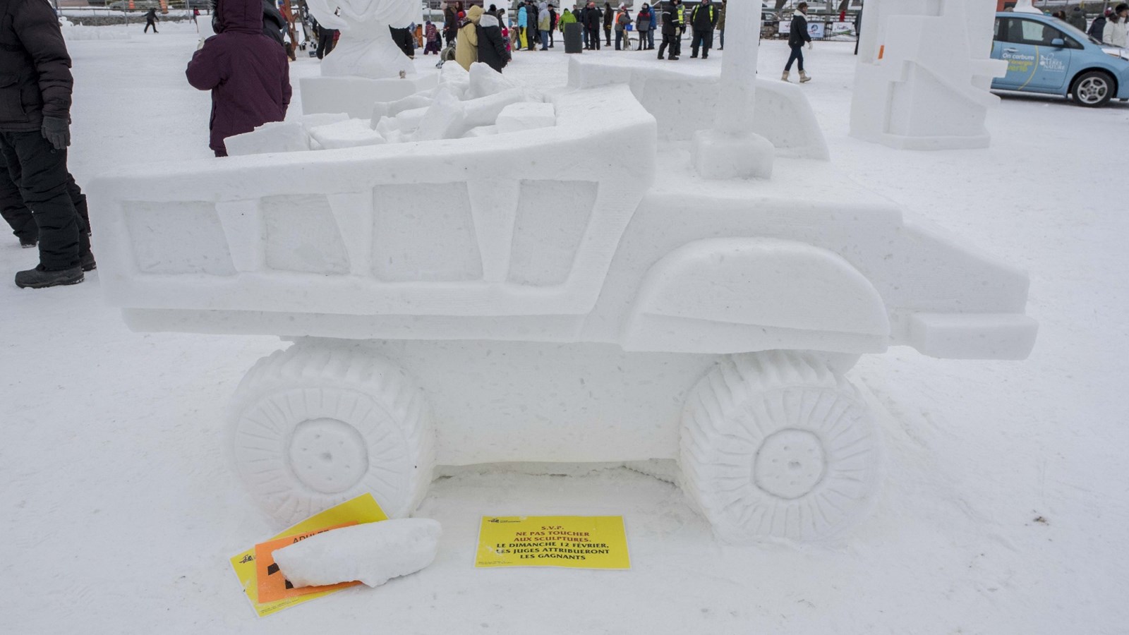 Découvrez tous les résultats du concours de sculptures sur neige de Saint-Georges