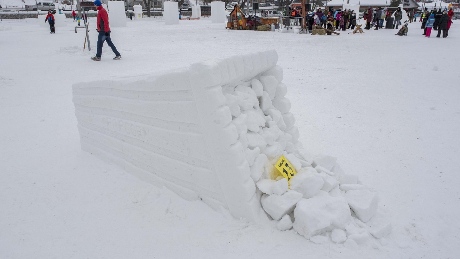 Découvrez tous les résultats du concours de sculptures sur neige de Saint-Georges