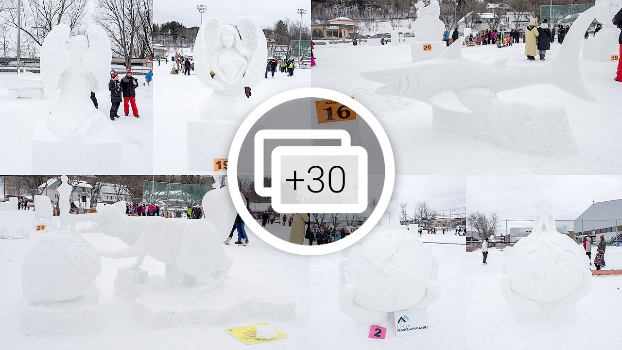 Découvrez tous les résultats du concours de sculptures sur neige de Saint-Georges