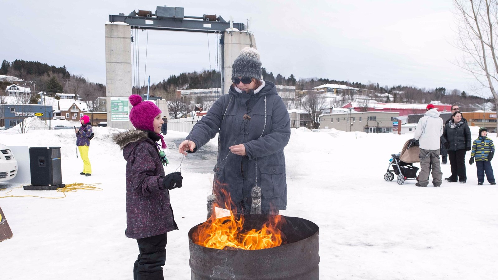 La trottinette des neiges s’invite à l’île Ronde, la population est sous le charme