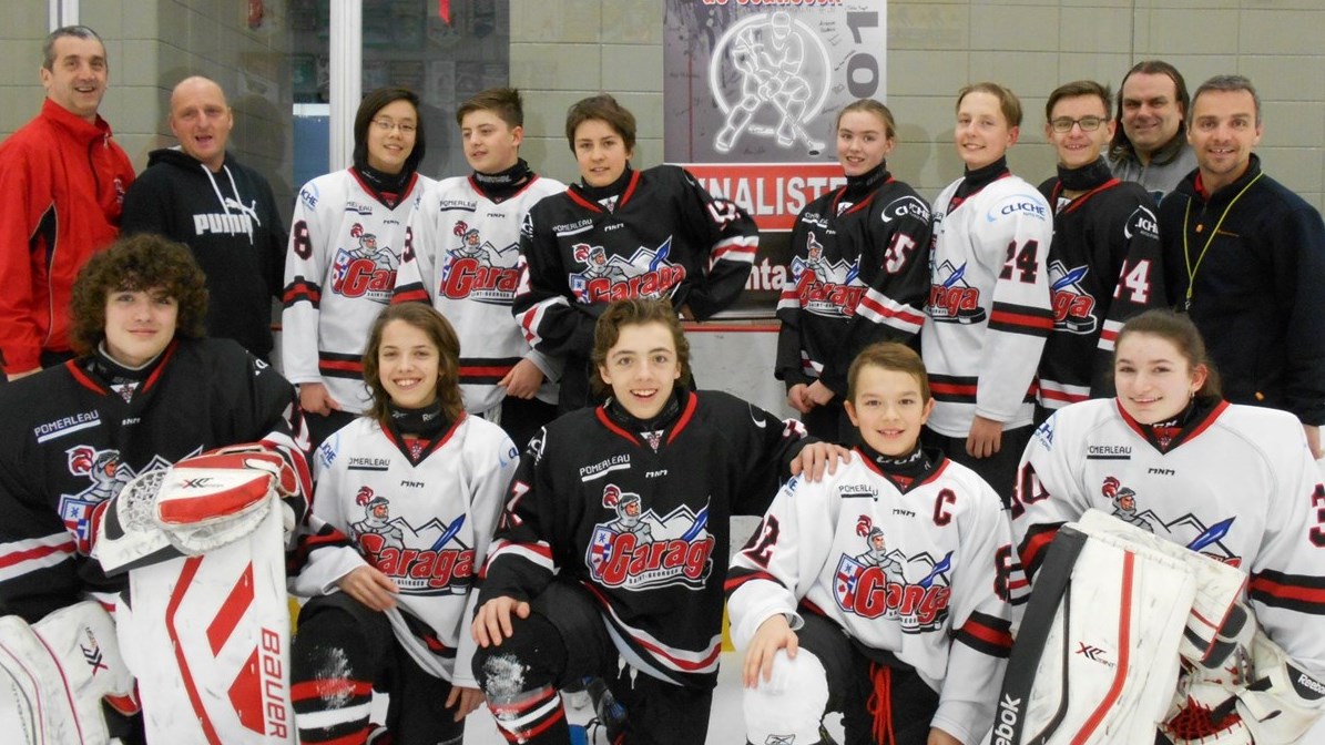L'équipe Garaga Bantam B2 de Saint-Georges.