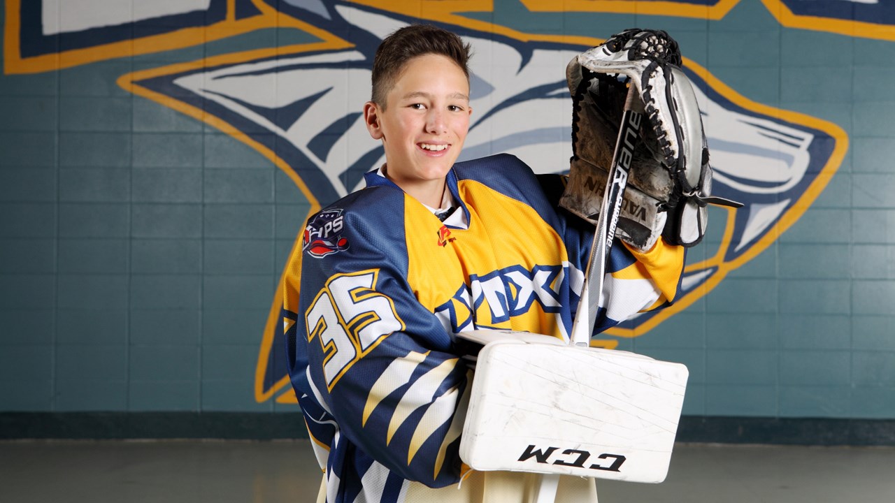Mathis Bouchard a été solide devant le filet repoussant les 23 des 24 lancers dirigés vers lui.