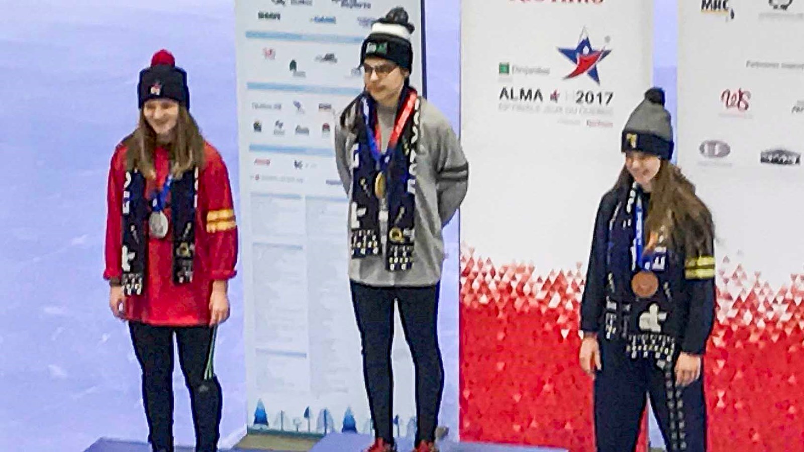 Elsa Lebel a obtenu la médaille de bronze en patinage de vitesse.