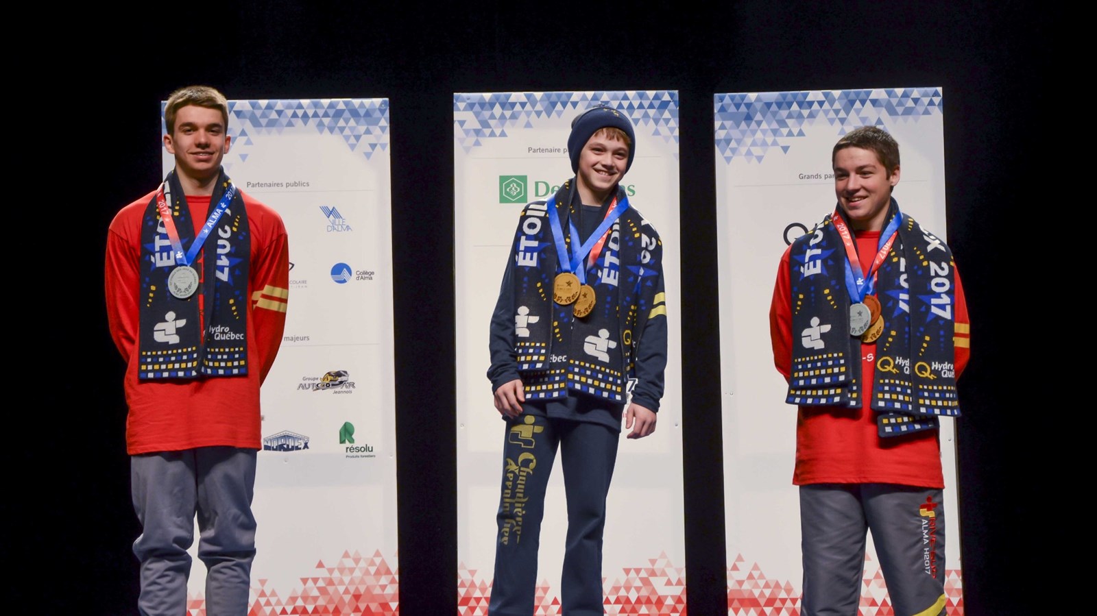 Pier-Olivier Julien, avec trois médailles d'or en gymnastique, est à ce jour l'athlète le plus titré de la délégation Chaudière-Appalaches.