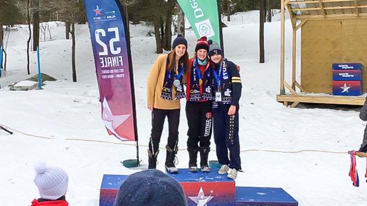 Magalie Trempe a terminé à la 3e place du podium en ski de fond.