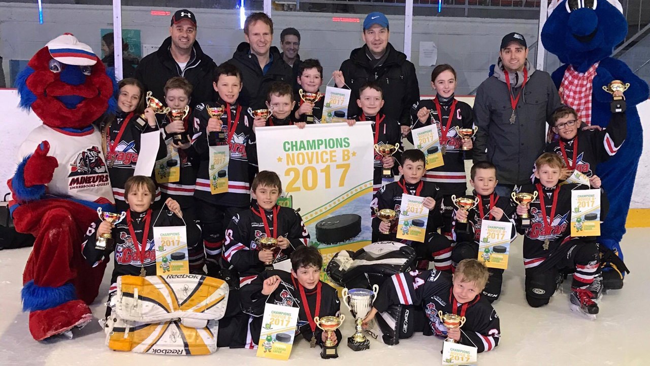 Le Garaga Novice B1 remporte une troisième bannière en autant de tournois