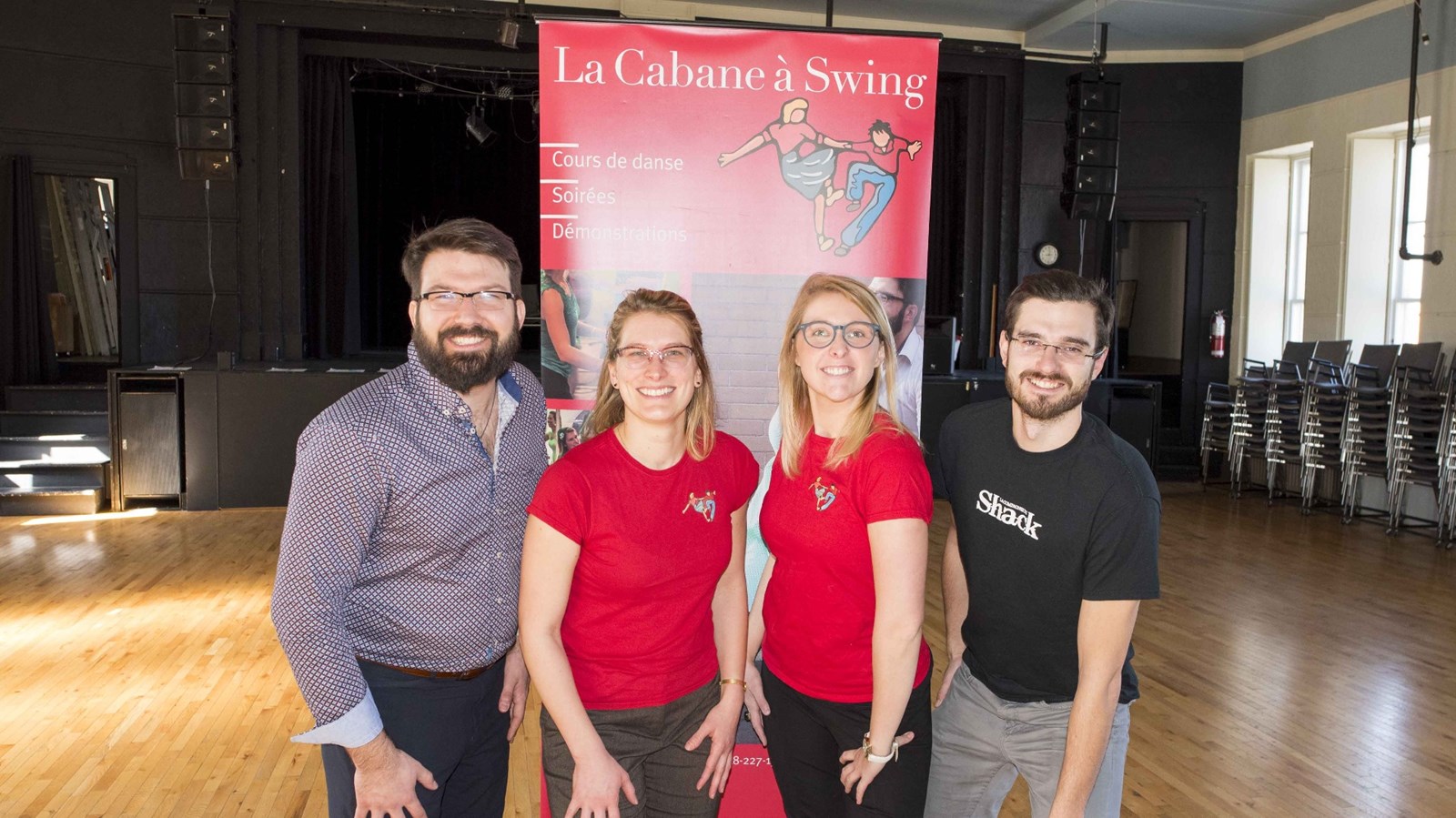 De gauche à droite, Olivier Duval, Laurence Wassmer, Véronique Mathieu-Roy et Michel Baillargeon. 