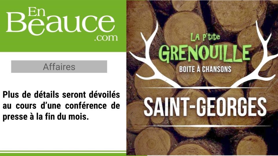 Un bar La P'tite Grenouille s'installera à Saint-Georges