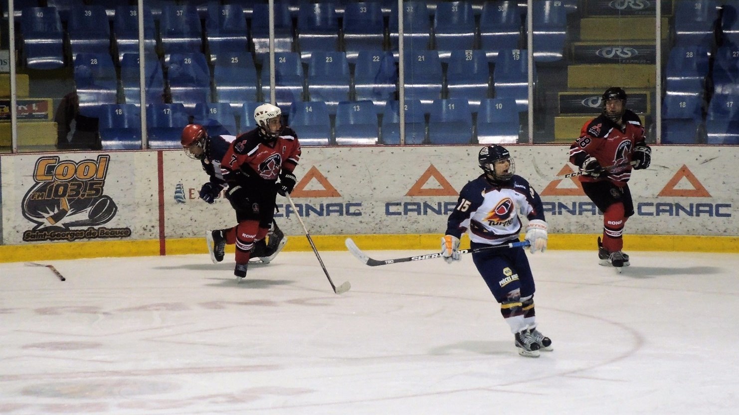 Le Beauce Mitsubishi Junior A de Beauce-Sud a perdu la finale de la LHJABF en quatre rencontres face au Turmel de Lac-Mégantic.