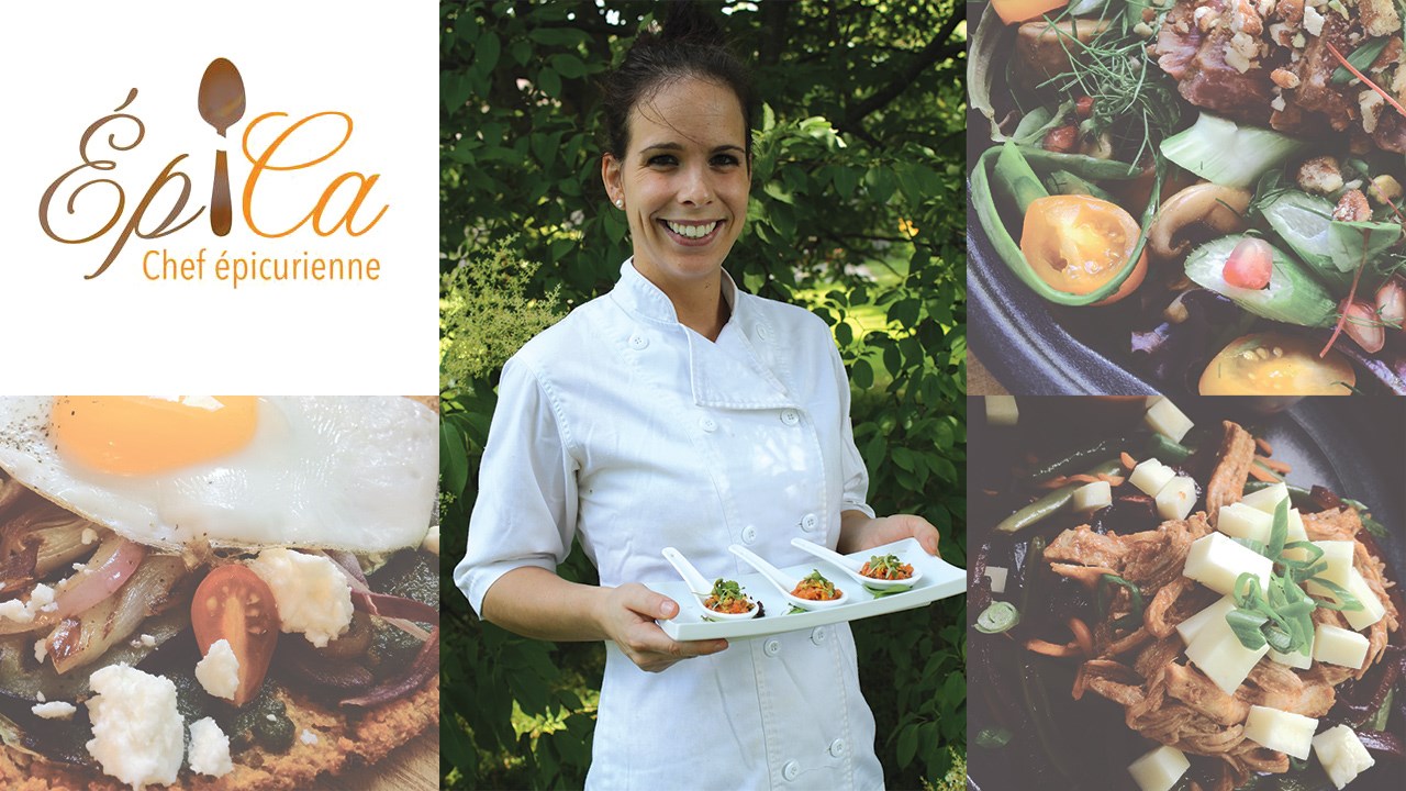 Caroline offre aux Beaucerons un service de lunchs gastronomiques santé, composé de mets préparés haut de gamme, très différents de ce qu'on peut retrouver en épicerie.