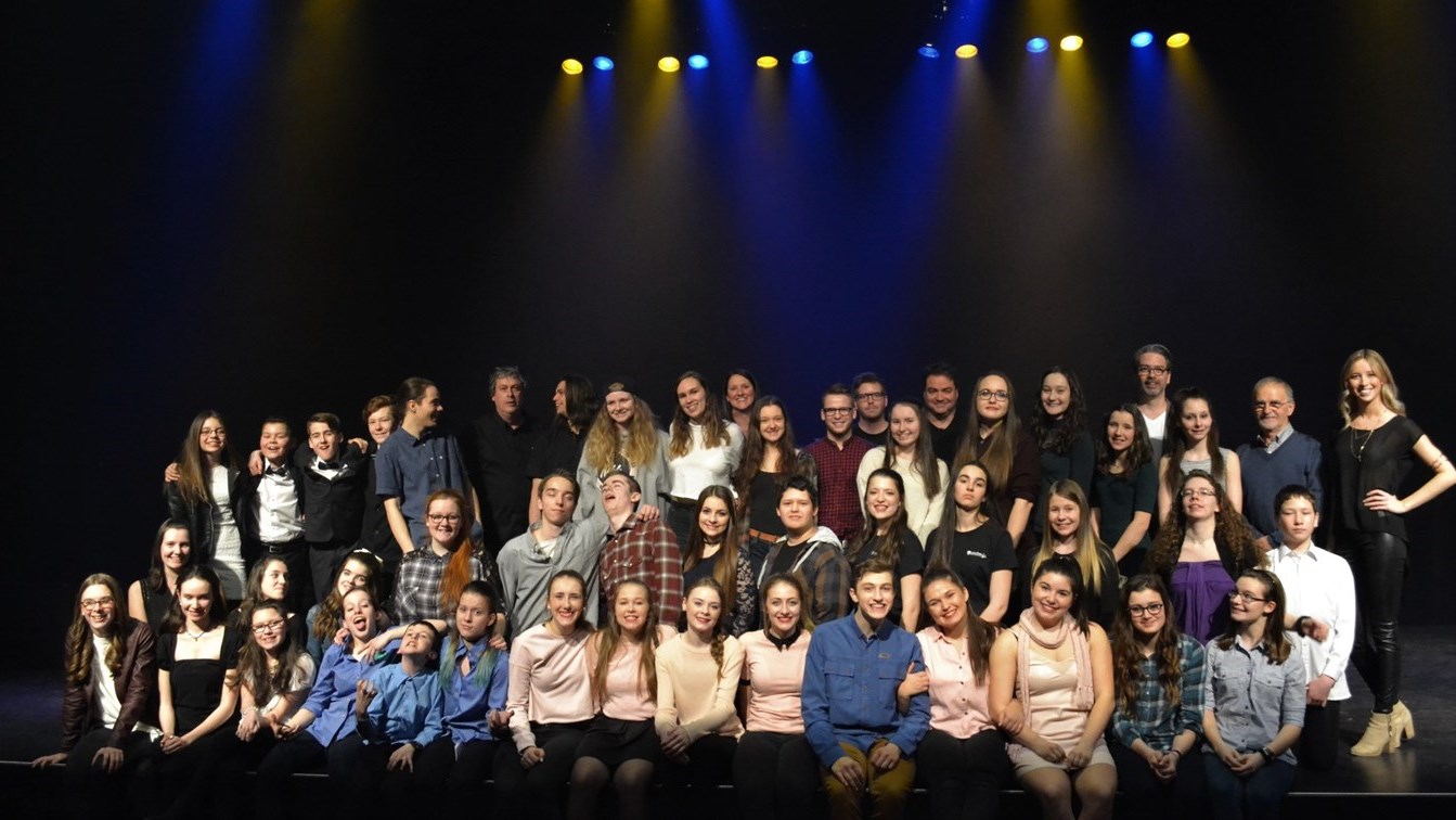 Les artistes du Polyshow 2017 qui s'est déroulé le vendredi 24 mars dernier à la Polyvalente Benoît-Vachon de Sainte-Marie.