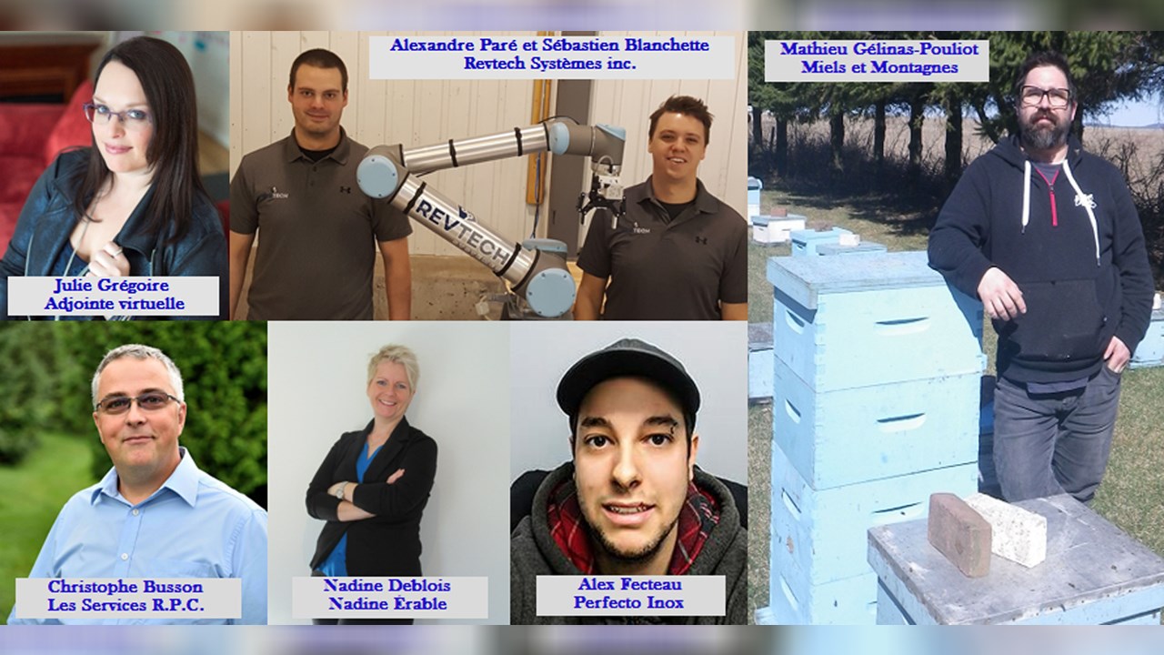 Six entreprises du territoire de la Beauce-Etchemins reçoivent une distinction locale dans le volet Création d’entreprise de la 19e édition du Défi OSEntreprendre.