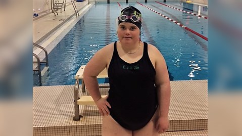Alexandra Rodrigue, nageuse du CNRB aux Olympiques spéciaux.