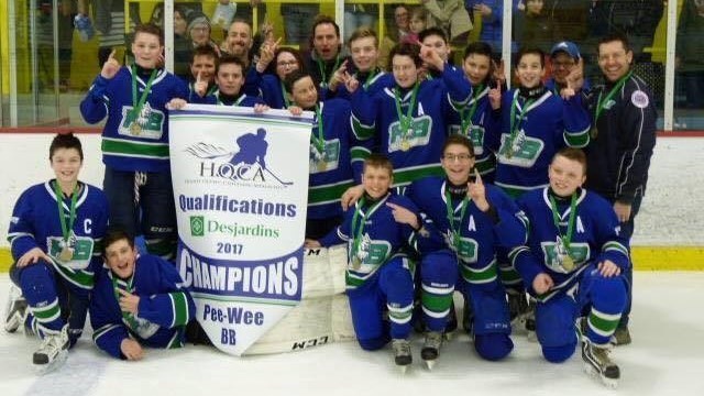 L'équipe de hockey des Lynx de la Haute-Beauce Pee-Wee BB.