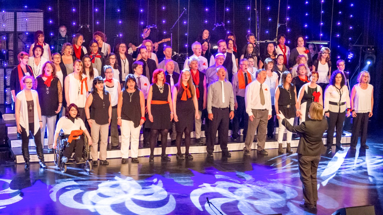 Le groupe vocal L'Écho beauceron se compose d'une soixantaine de choristes.