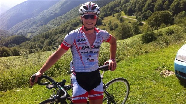 Le cycliste David Drouin de Saint-Prosper.