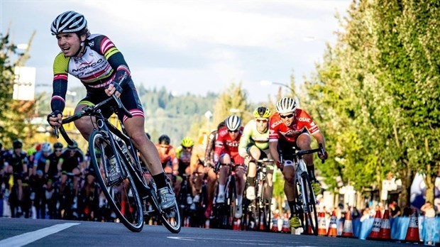 Le cycliste David Drouin de Saint-Prosper.
