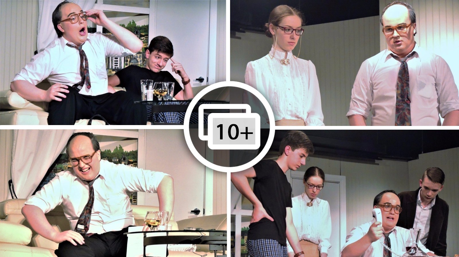 Six élèves de l'École Jésus-Marie de Beauceville ont interprété la pièce « Le Dîner de cons » le samedi 29 avril 2017 à la Salle Marcel-Roy de l'EJM.