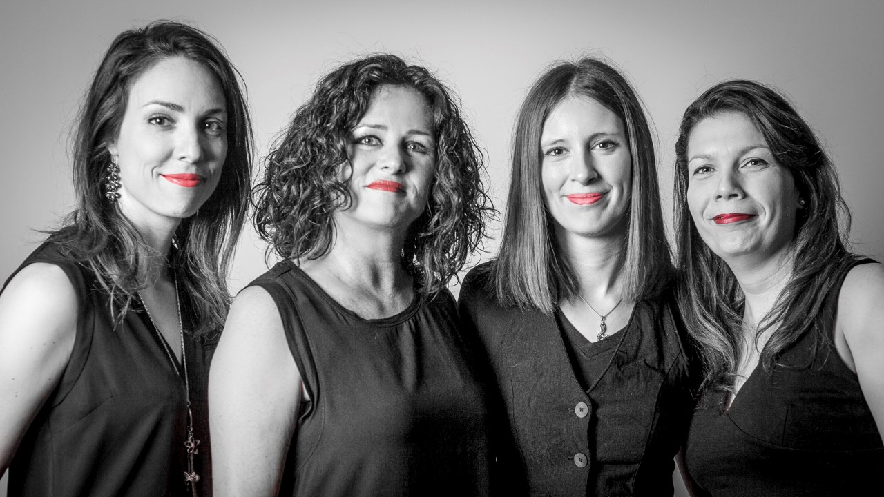 De gauche à droite, Julie Giroux, Pascale Veilleux, Nancy Labonté et Audrey Lapointe.