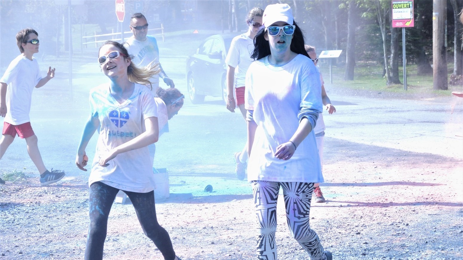 Succès pour la deuxième édition de la course colorée déguisée au Parc des Sept-Chutes
