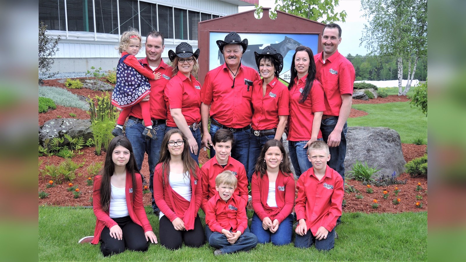 La famille Rodrigue, propriétaire de la Ferme Buroco de Beauceville.
