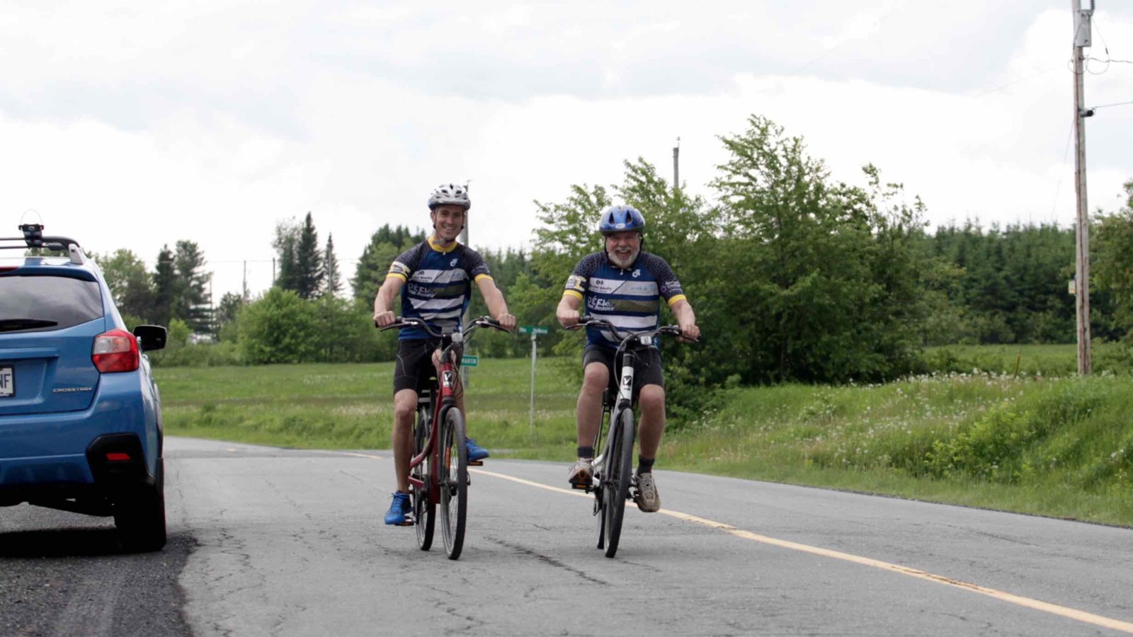 La grêle, le vent, la pluie : rien n'arrête les cyclistes du Défi Tour de Beauce 2017