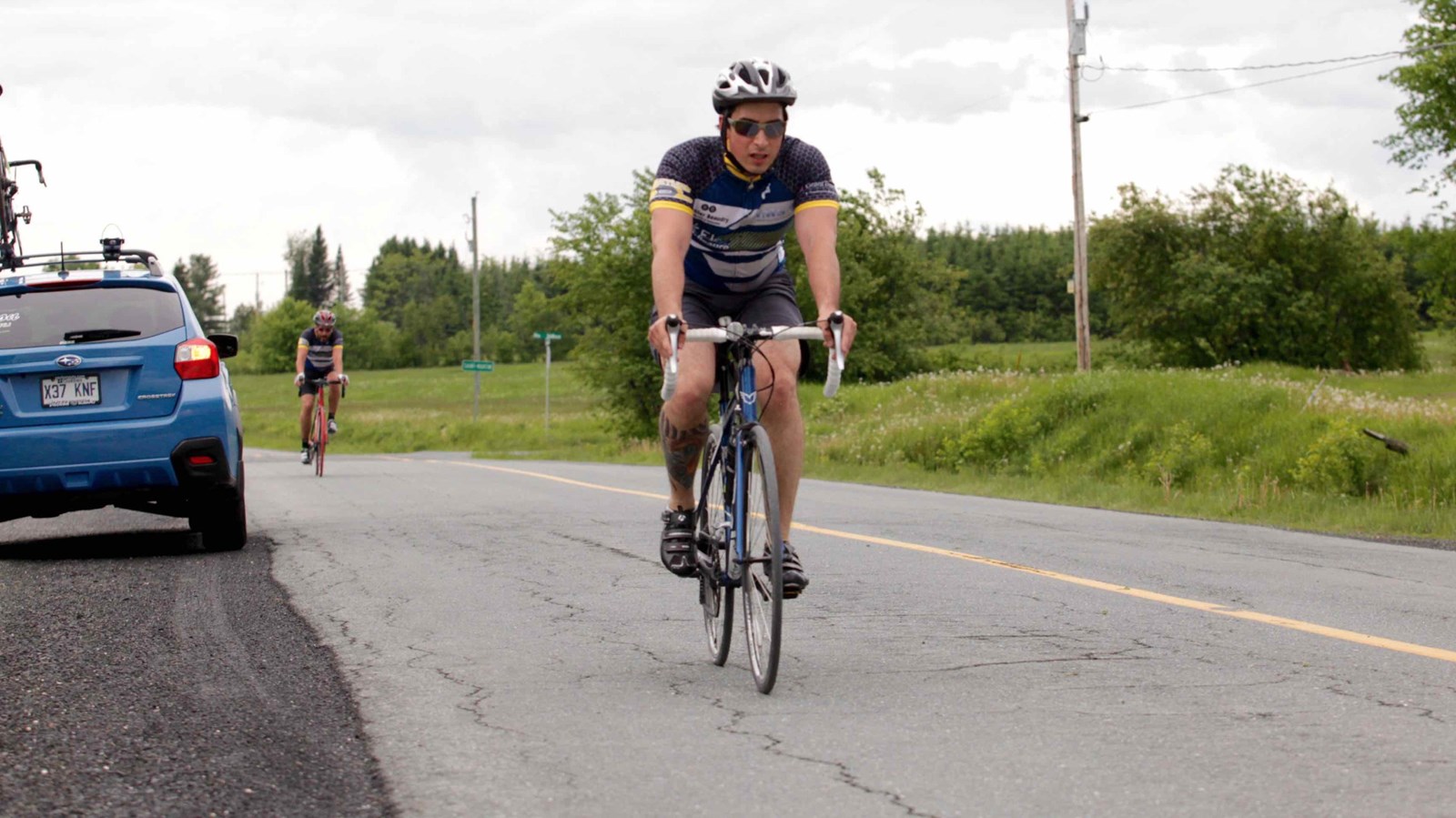 La grêle, le vent, la pluie : rien n'arrête les cyclistes du Défi Tour de Beauce 2017