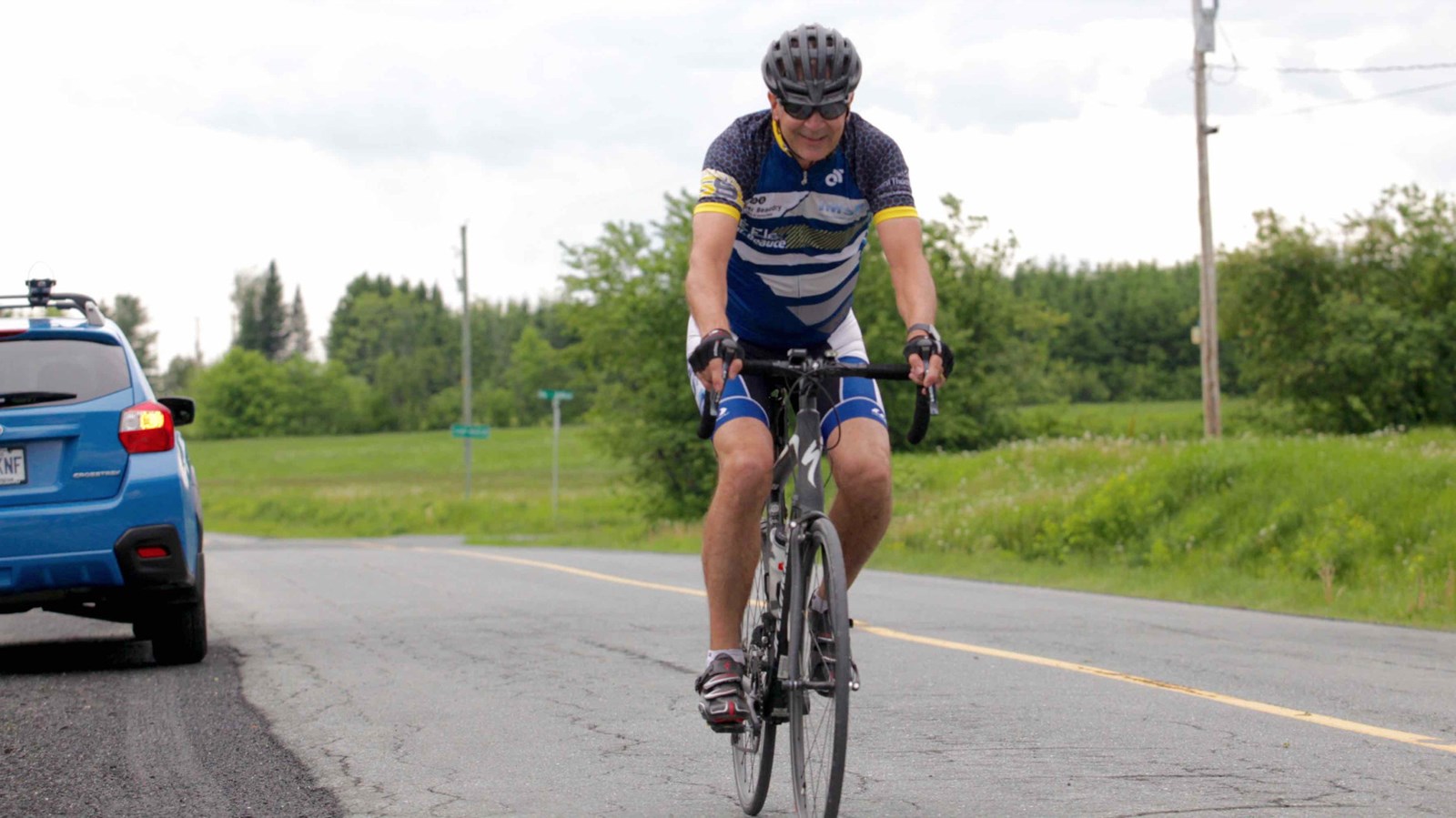 La grêle, le vent, la pluie : rien n'arrête les cyclistes du Défi Tour de Beauce 2017