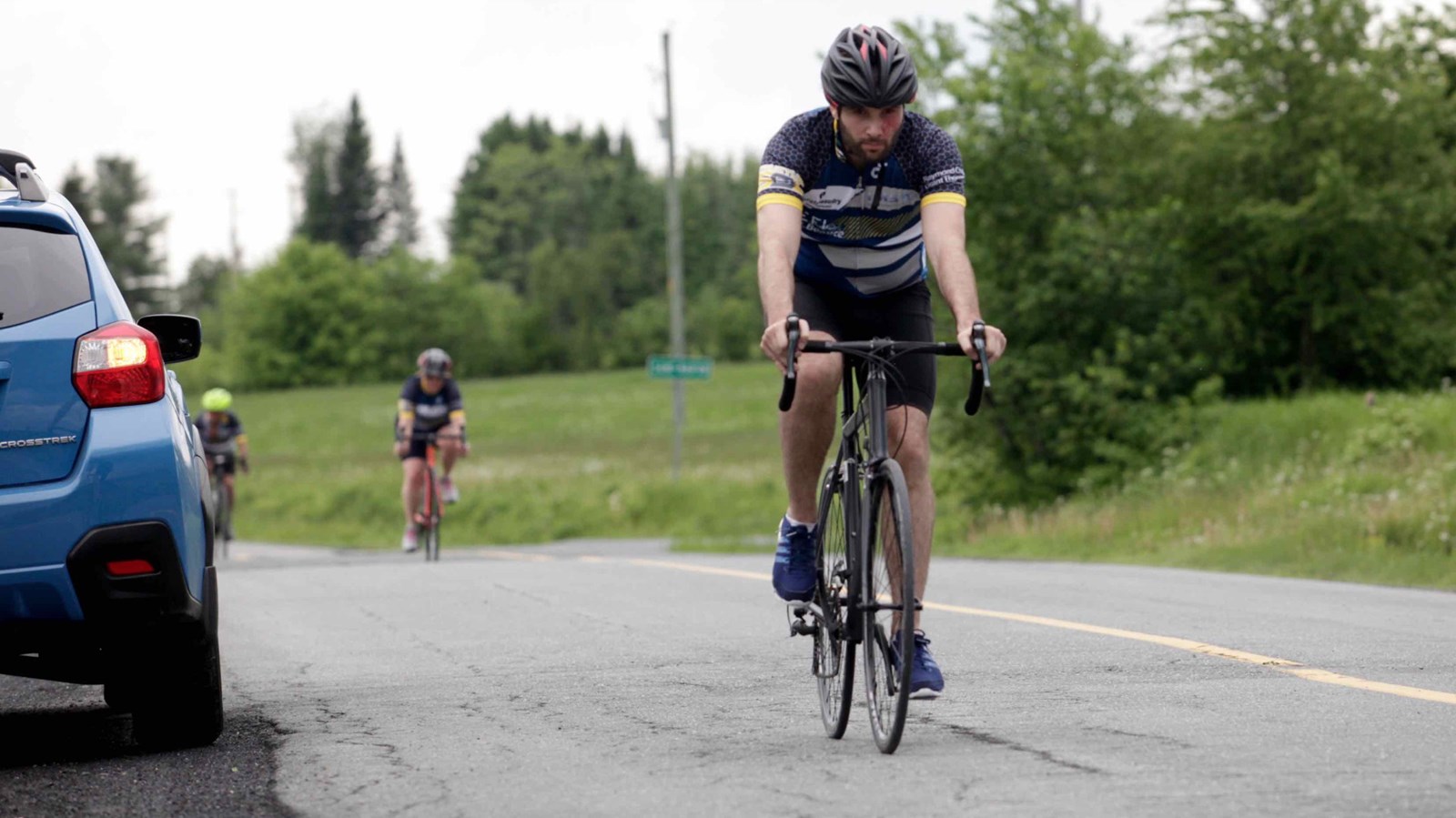 La grêle, le vent, la pluie : rien n'arrête les cyclistes du Défi Tour de Beauce 2017