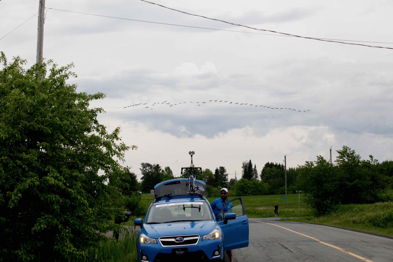 La grêle, le vent, la pluie : rien n'arrête les cyclistes du Défi Tour de Beauce 2017