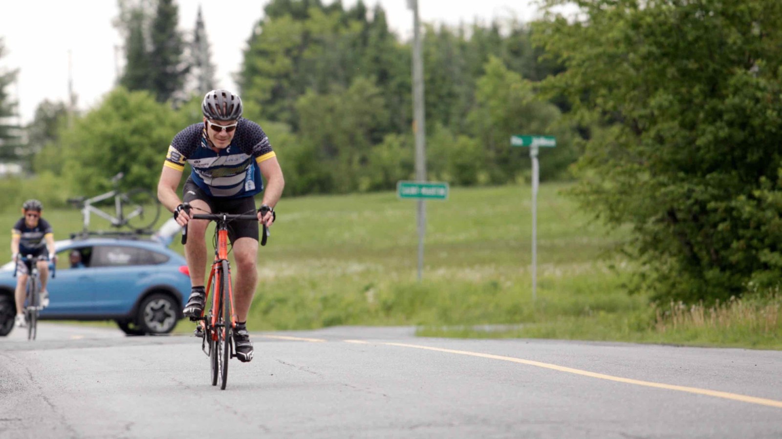 La grêle, le vent, la pluie : rien n'arrête les cyclistes du Défi Tour de Beauce 2017