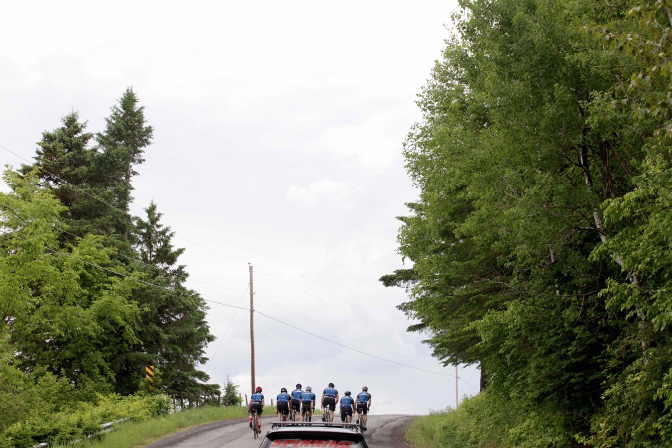 La grêle, le vent, la pluie : rien n'arrête les cyclistes du Défi Tour de Beauce 2017